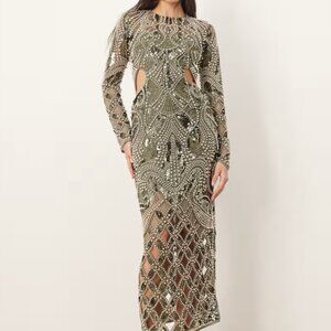 Asos Arrange Beaded Dress